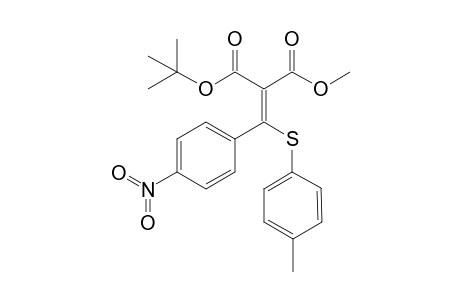 Propanedioic acid, [[(4-methylphenyl)thio](4-nitrophenyl)methylene]-, 1,1-dimethylethyl methyl ester, (E)-