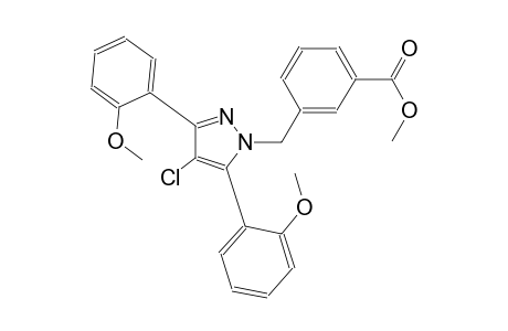 methyl 3-{[4-chloro-3,5-bis(2-methoxyphenyl)-1H-pyrazol-1-yl]methyl}benzoate