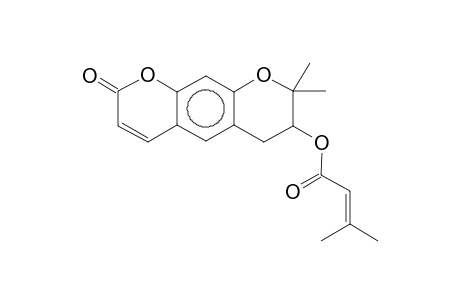 3-METHYLBUT-2-ENOIC ACID, 2,2-DIMETHYL-8-OXO-3,4-DIHYDRO-2H,8H-PYRANO[3,2-g]CHROMEN-3-YL ESTER
