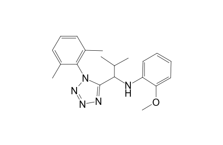 Tetrazole, 5-[1-(2-methoxyphenylamino)-2-methylpropyl]-1-(2,6-dimethylphenyl)-
