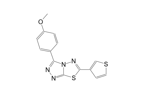 [1,2,4]triazolo[3,4-b][1,3,4]thiadiazole, 3-(4-methoxyphenyl)-6-(3-thienyl)-