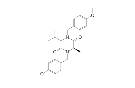 (3S,6R)-N,N'-BIS-(4-METHOXYBENZYL)-3-ISOPROPYL-6-METHYLPIPERAZINE-2,5-DIONE