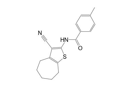 N-(3-cyano-5,6,7,8-tetrahydro-4H-cyclohepta[b]thien-2-yl)-4-methylbenzamide