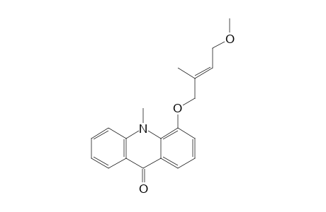 4-(4'-METHOXY-2'-METHYL-2'-BUTENYLOXY)-10-METHYLACRIDIN-9(10H)-ONE