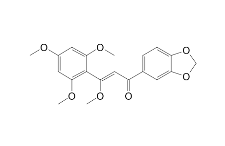 (Z)-1-(1,3-benzodioxol-5-yl)-3-methoxy-3-(2,4,6-trimethoxyphenyl)-2-propen-1-one