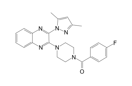 Quinoxaline, 2-(3,5-dimethyl-1H-pyrazol-1-yl)-3-[4-(4-fluorobenzoyl)-1-piperazinyl]-