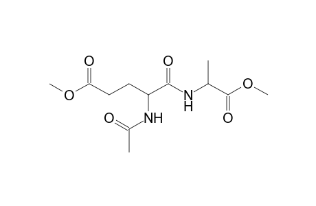 Acetyl (D0- and D3- mixture)-.alpha.-glu(OME)-Ala-OME