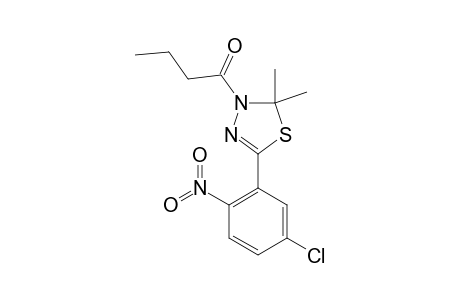 3-PROPYLCARBONYL-5-(2-NITRO-5-CHLOROPHENYL)-2,2-DIMETHYL-2,3-DIHYDRO-1,3,4-THIADIAZOLE