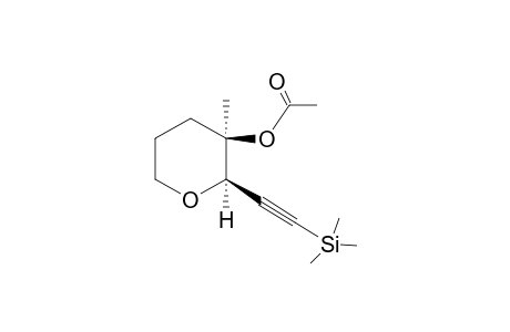 cis-(2R*,3R*)-3-Acetoxy-3-methyl-2-(2-trimethylsilyl)ethynyltetrahydropyran