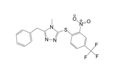 3-Benzyl-4-methyl-5-([2-nitro-4-(trifluoromethyl)phenyl]sulfanyl)-4H-1,2,4-triazole