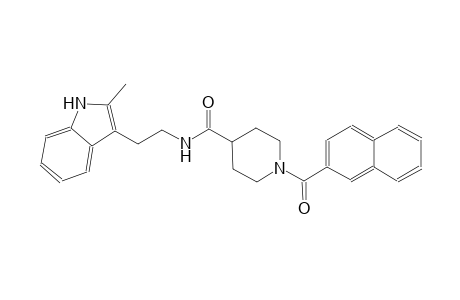 4-piperidinecarboxamide, N-[2-(2-methyl-1H-indol-3-yl)ethyl]-1-(2-naphthalenylcarbonyl)-