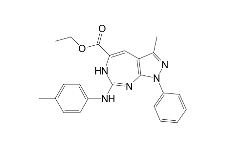 1-Phenyl-3-methyl-5-(ethoxycarbonyl)-7-[(4-methylphenyl)amino]pyrazolo[3,4-d][1,3]diazepine
