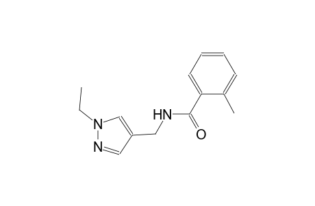 N-[(1-ethyl-1H-pyrazol-4-yl)methyl]-2-methylbenzamide