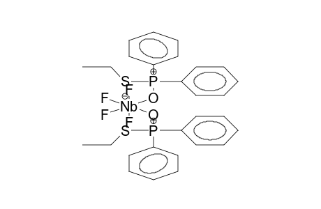 CIS-TETRAFLUORONIOBIUM BIS(S-ETHYLDIPHENYLTHIOPHOSPHINATE) COMPLEXCATION