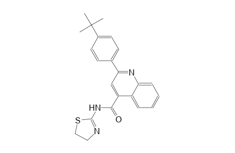 2-(4-tert-butylphenyl)-N-(4,5-dihydro-1,3-thiazol-2-yl)-4-quinolinecarboxamide