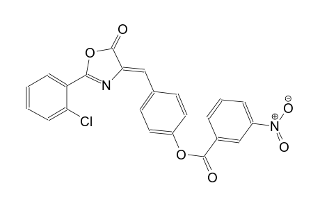 4-[(Z)-(2-(2-chlorophenyl)-5-oxo-1,3-oxazol-4(5H)-ylidene)methyl]phenyl 3-nitrobenzoate