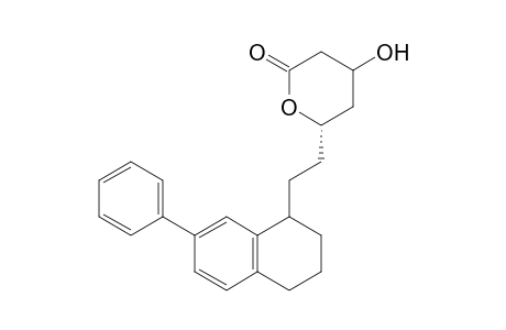 (6S)-4-Hydroxy-6-[2'-(1",2",3",4"-tetrahydro-7-phenyl-1"-naphthyl)ethyl]-3,4,5,6-tetrahydro-2H-pyran-2-one