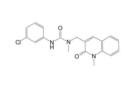 urea, N'-(3-chlorophenyl)-N-[(1,2-dihydro-1-methyl-2-oxo-3-quinolinyl)methyl]-N-methyl-