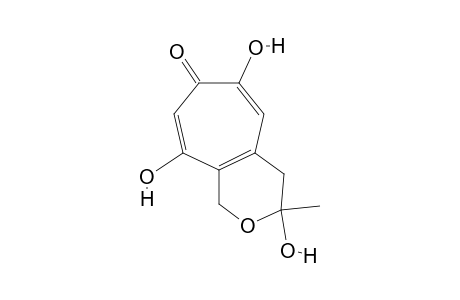 3,7,9-trihydroxy-3-methyl-1,4-dihydrocyclohepta[d]pyran-6-one
