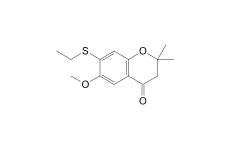 2,2-Dimethyl-6-methoxy-7-ethylthio-4-chromanone