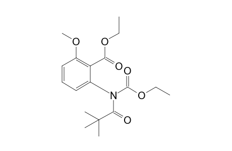 2-[(2,2-dimethyl-1-oxopropyl)-ethoxycarbonylamino]-6-methoxybenzoic acid ethyl ester