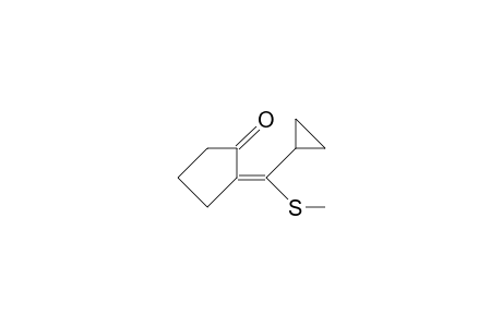 (E)-2-(1-Methylthio-1-cyclopropyl-methylene)-cyclopentanone