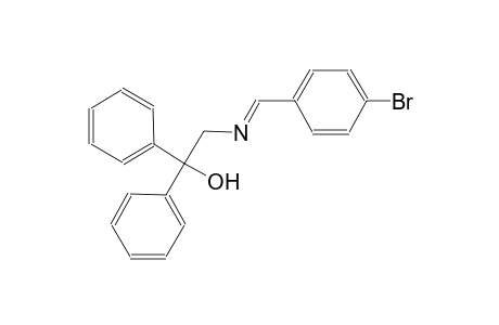 benzenemethanol, alpha-[[[(E)-(4-bromophenyl)methylidene]amino]methyl]-alpha-phenyl-