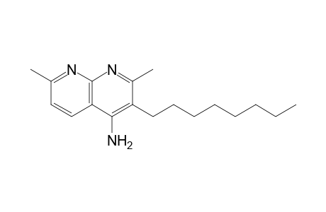 1,8-Naphthyridin-4-amine, 2,7-dimethyl-3-octyl-