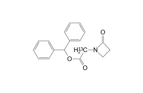 Benzhydryl-[2-13C]-2-[2'-oxoazetidin-1'-yl]Acetate