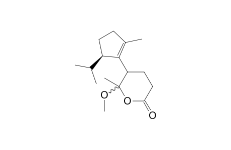 (5R) 5-Isopropyl-1-(2'-oxo-6'-methyl-6'-methoxytetrahydro-5'-pyranyl)-2-methyl-1-cyclopentene