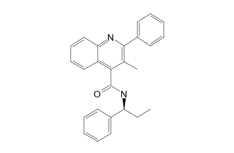 4-Quinolinecarboxamide, 3-methyl-2-phenyl-N-[(1S)-1-phenylpropyl]-