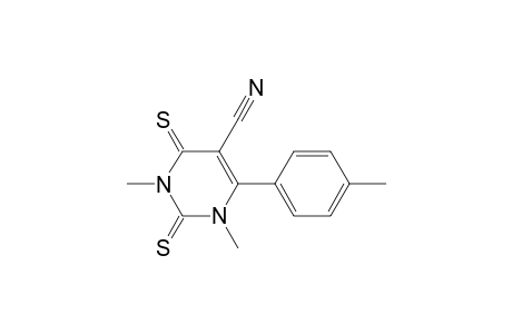 5-Pyrimidinecarbonitrile, 1,2,3,4-tetrahydro-1,3-dimethyl-6-(4-methylphenyl)-2,4-dithioxo-