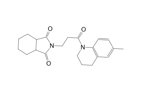 2-[3-(6-methyl-3,4-dihydro-1(2H)-quinolinyl)-3-oxopropyl]hexahydro-1H-isoindole-1,3(2H)-dione