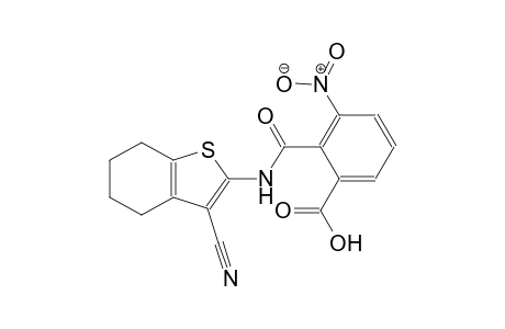 2-{[(3-cyano-4,5,6,7-tetrahydro-1-benzothien-2-yl)amino]carbonyl}-3-nitrobenzoic acid