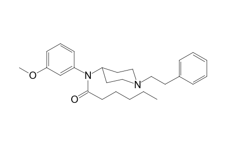 N-(3-Methoxyphenyl)-N-(1-phenethyl-4-piperidyl)hexanamide