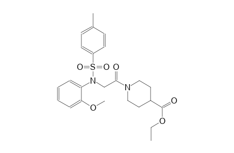 ethyl 1-({2-methoxy[(4-methylphenyl)sulfonyl]anilino}acetyl)-4-piperidinecarboxylate