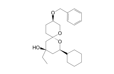 (2R,4R,6S,9R)-9-Benzyloxy-2-cyclohexyl-4-ethyl-1,7-dioxaspiro[5.5]undecan-4-ol