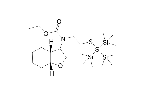 (1R,6R)-7-{N-(Ethoxycarbonyl)-N-[2-tris(trimethylsilyl)silylthioethyl]amino}-9-oxabicyclo[4.3.0]nonane