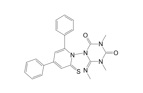 1,3,5-Triazine-2,4(1H,3H)-dione, 1-(4,6-diphenyl-2-thioxo-1(2H)-pyridinyl)dihydro-3,5-dimethyl-6-(methylimino)-