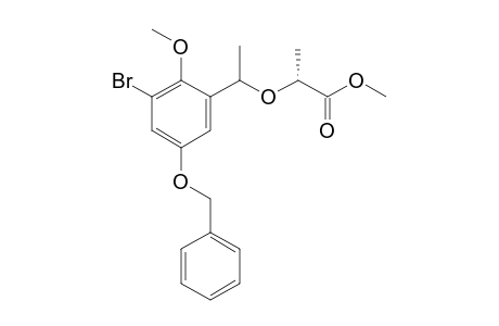 Methyl (.alpha.'S and R,2R)-2-(5'-benzyloxy-3'-bromo-2'-methoxy-.alpha.'methyl-benzyloxy)-propanoate