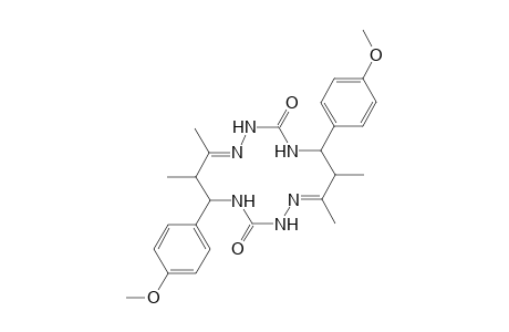 6,7,13,14-Tetramethyl-5,12-di(4-methoxyphenyl)-1,2,4,8,9,11-hexaazacyclotetradeca-7,14-diene-3,10-dione