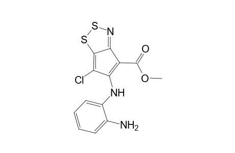 Methyl 5-[N-(2-Aminophenyl)amino]-6-chlorocyclopenta[1,2,3]dithiazole-4-carboxylate