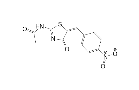 N-[(5E)-5-(4-nitrobenzylidene)-4-oxo-4,5-dihydro-1,3-thiazol-2-yl]acetamide
