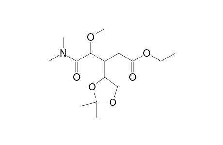 (2S,3R,4'S)-N,N-Dimethyl-2-methoxy-5-ethoxy-1,5-dioxo-3-(2,2-dimethyl-1,3-dioxolan-4-yl)prentanamide
