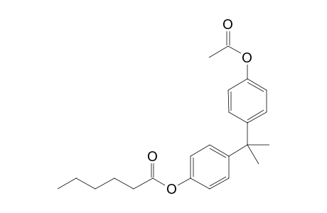 Monoacetate monohexanoate of 2,2-bis(4-hydroxyphenyl)propane
