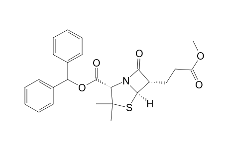 benzhydryl 6.alpha.-(2'-carbomethoxyethyl)penicillanate