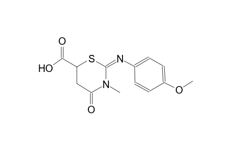 (2E)-2-[(4-methoxyphenyl)imino]-3-methyl-4-oxotetrahydro-2H-1,3-thiazine-6-carboxylic acid
