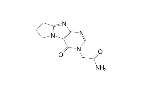 3-carbamoylmethyl-4-oxo-3,4,6,7,8-pentahydro-5H-pyrrolo[2,1-f]purine