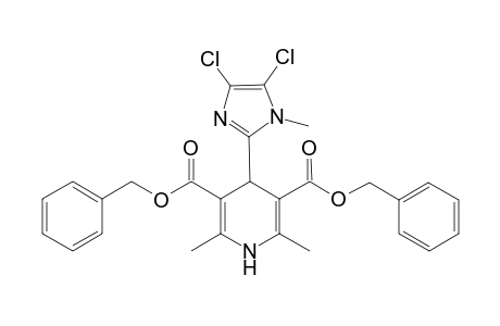 Dibenzyl-1,4-dihydro-2,6-dimethyl-4-(1-methyl-4,5-dichloroimidazole-2-yl)-3,5-pyridine dicarboxylate