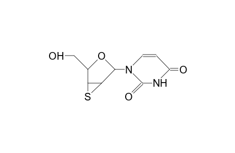 1-(2',3'-Dideoxy-2',3'-epithio-B-D-lyxo-furanosyl)-uracil